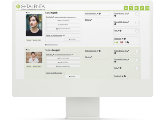 Favourites List e-TALENTA