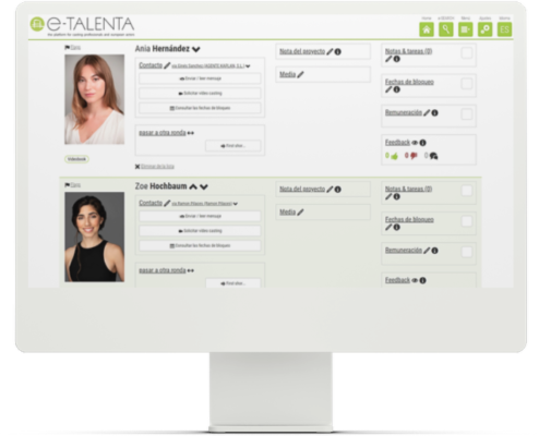 Favourites List e-TALENTA