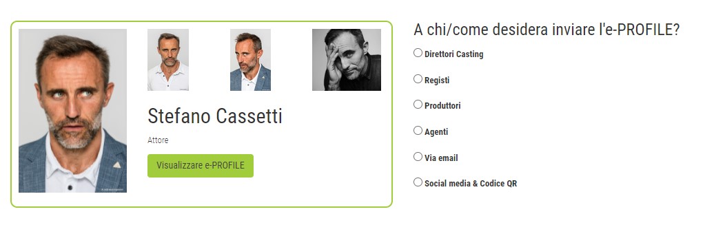 send actor profile